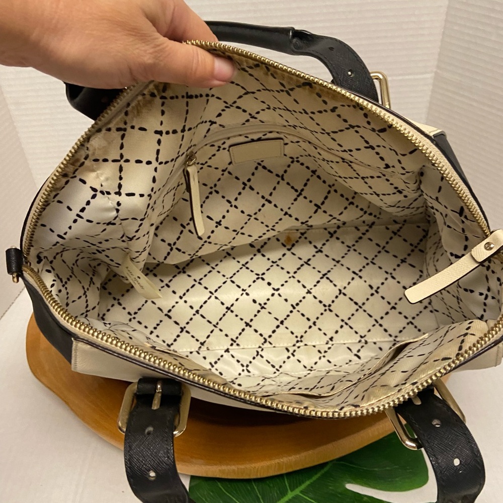 Kate Spade Cream Color Block Handbag - Picture 8 of 14